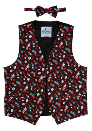 The Cat in the Hat Pattern Vest & Bow Tie Adult Kit | Dr. Seuss Costumes