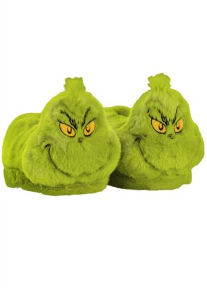 Adult The Grinch 3D Character Slippers | Dr. Seuss Accessories
