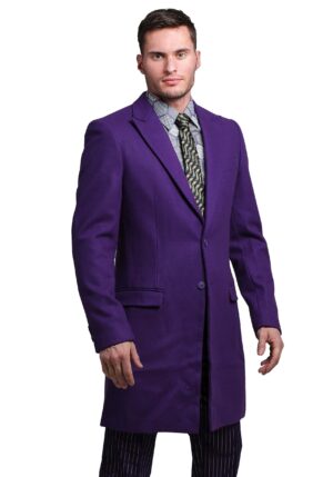 Joker The Dark Knight Authentic Slim Fit Suit Overcoat | Men's Suits