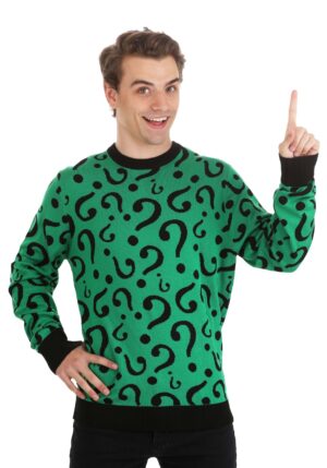 Adult The Riddler Christmas Sweater | DC Adult Apparel