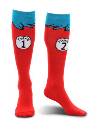 Dr. Seuss Thing 1 & 2 Costume Kid's Socks | Dr. Seuss Accessories
