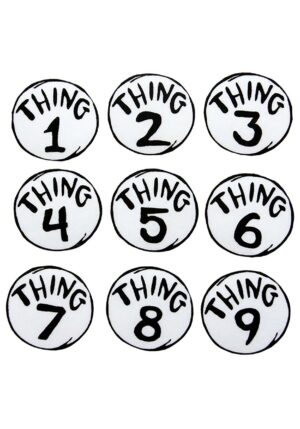 Thing 1-9 Patches Set | Dr. Seuss Accessories
