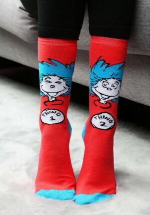 Thing 1 and Thing 2 Crew Socks