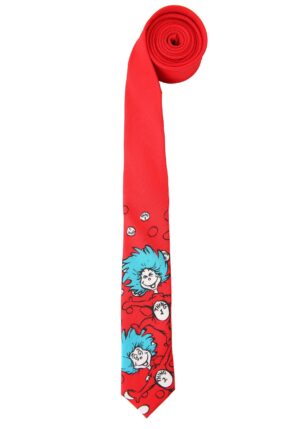 Adult Dr. Seuss Character Thing 1&2 Necktie | Dr. Seuss Accessories
