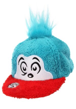 Dr. Seuss Adult/Child Thing 2 Fuzzy Cap | Dr. Seuss Accessories