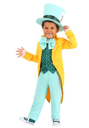 Boy's Bright Mad Hatter Toddler Costume | Storybook Costumes