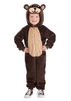 Brown Bear Toddler Jumpsuit Costume | Animal Costumes