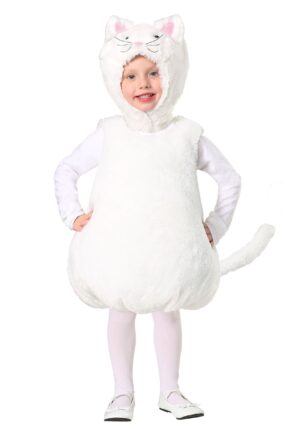 Toddler Bubble Body White Kitty Costume | Kid's Cat Costumes