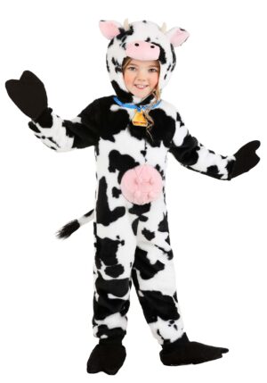 Deluxe Plush Spotted Cow Toddler Costume | Kid's Animal Costumes