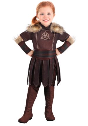 Valorous Viking Girl's Toddler Costume | Viking Costumes