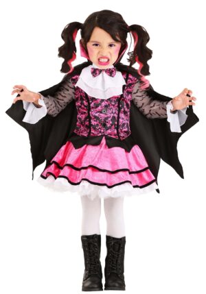 Girl's Pink Vampire Toddler Costume | Kid's Vampire Costumes