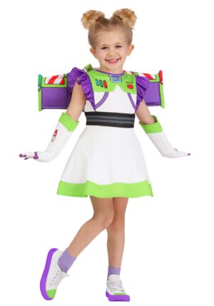 Girl's Pixar Toy Story Buzz Lightyear Toddler Costume Dress | Disney Costumes