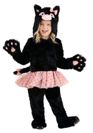 Girl's Tutu Black Cat Toddler Costume | Animal Costumes