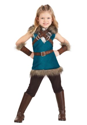Girl's Valhalla Viking Toddler Costume | Historical Costumes