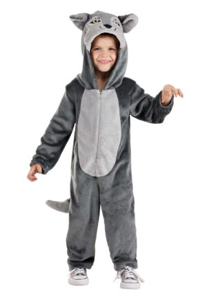 Wolf Jumpsuit Toddler Costume | Kid's Wolf Costumes