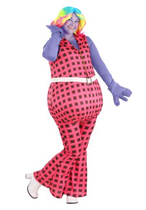 Women's Plus Size Trolls Lady Glitter Sparkles Costume
