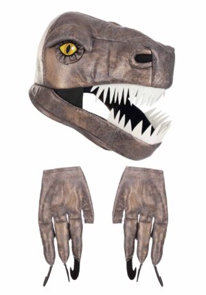 Velociraptor Jawesome Costume Hat & Gloves Set