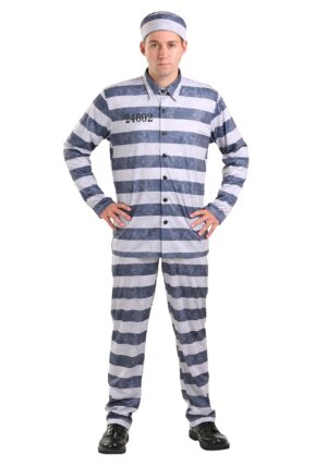 Vintage Prisoner Costume for Men | Uniform Costumes