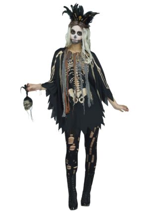 Voodoo Women's Costume Poncho | Scary Costumes