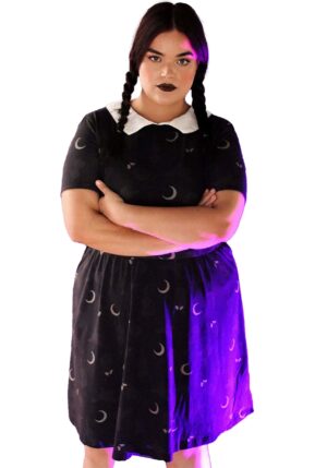 Cakeworthy Wednesday Addams Dress for Women | TV Costumes