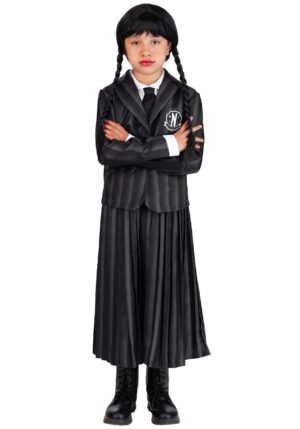 Girl's Wednesday Nevermore Costume | Addams Family Costumes