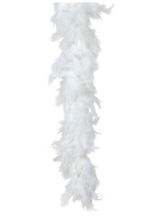 Adult 80 Gram White Feather Boa Accessory | Flapper Accessories