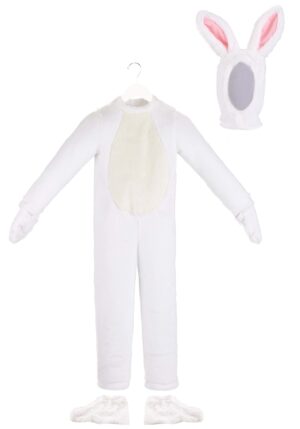 Child Open Face White Bunny Costume | Easter Costumes