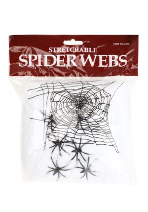 400 Square Foot White Spider Web Halloween Decoration | Spider Webs