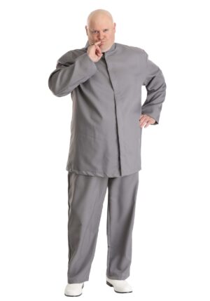 Men's Plus Size Gray Suit Costume | Movie Costumes