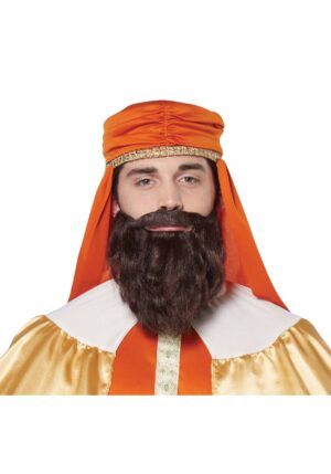 Men's Wise Man Costume Brown Wig and Beard | Religious Accessories