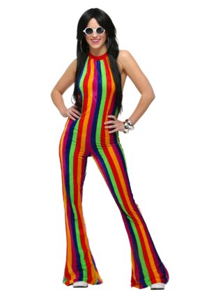 70's Disco Women's Jumpsuit Costume | Disco Costumes