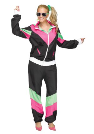 80's Track Suit Plus Size Costume for Women
