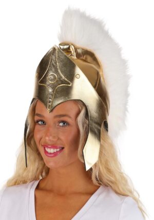 Athena Costume Gold Helmet for Women | Costume Accessories