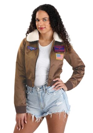 Top Gun Bomber Jacket Women's Costume | Top Gun Costumes