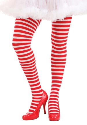 Candy Stripe Women's Costume Tights | Costume Tights