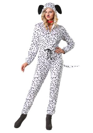 Cozy Dalmatian Women's Costume Jumpsuit | Dalmatian Costumes