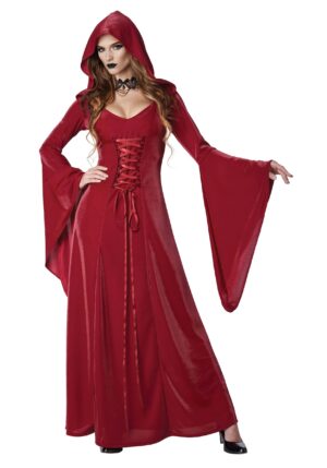 Crimson Robe Women's Costume | Adult Renaissance Costumes