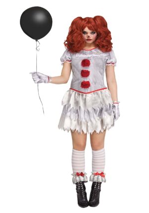 Adult Evil Carnevil Balloon Clown Costume