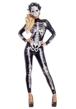 Glamorous Womens Skeletal Beauty Costume