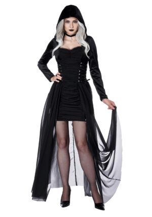 Gothic Hooded Dress Women's Costume | Women's Costumes