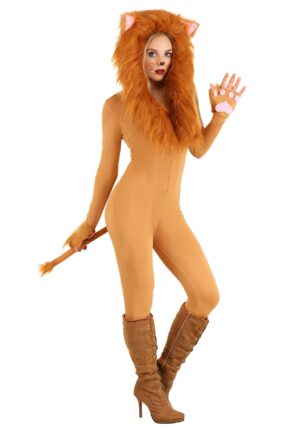 Hooded Lion Women's Costume | Animal Costumes