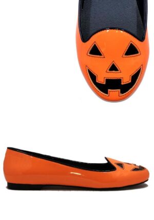 Jack O' Lantern Women's Ballet Flats | Costume Shoes