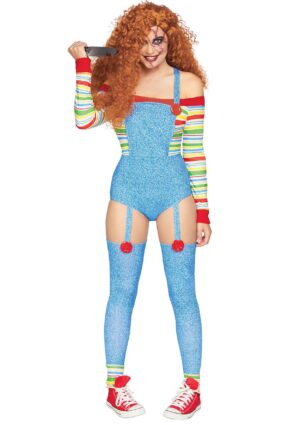 Killer Doll Women's Bodysuit Costume | Women's Evil Doll Costumes