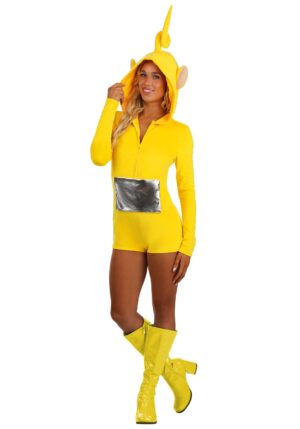 Women's Teletubbies Laa-Laa Romper Costume | Teletubbies Costumes