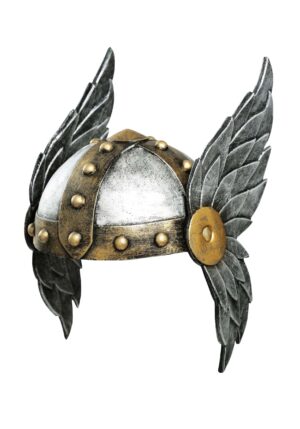 Open Face Winged Women's Costume Helmet