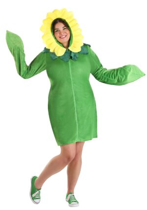 Women's Plus Size Flower Hoodie Costume Dress | Flower Costumes