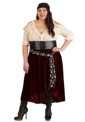 Plus Size Roving Buccaneer Costume for Women