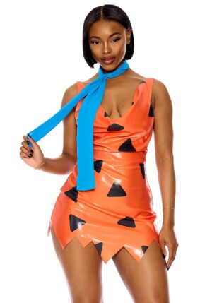 Sexy Bedrock Fred Patent Women's Costume Dress | TV Show Costumes