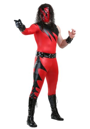 WWE Kane Plus Size Costume for Men | Wrestler Costume