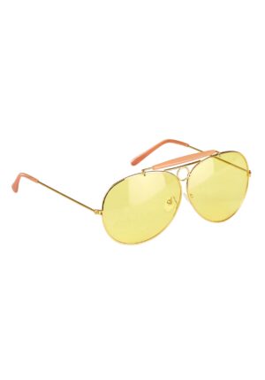 Yellow Aviator Glasses | Costume Glasses